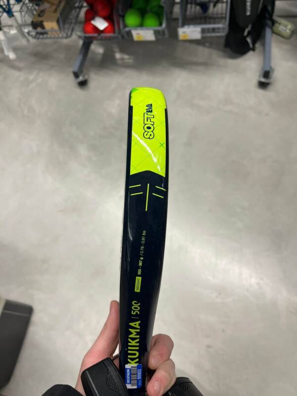 dettaglio laterale racchetta padel kuikma 500 padelbazar